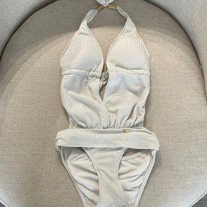 Boutique 1 piece white swimsuit